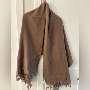Acne Studios Tan Scarf with Fringe